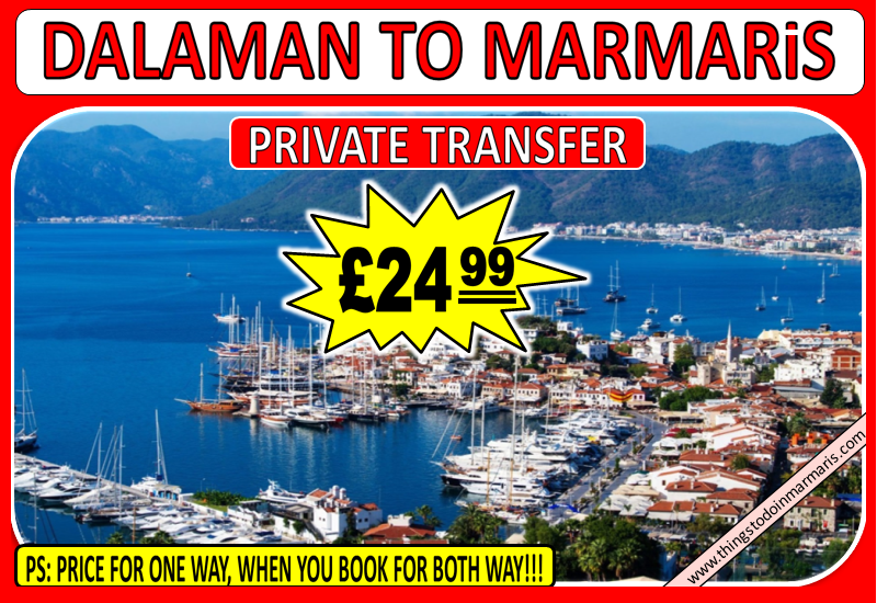 Dalaman to Marmaris Private Transfer